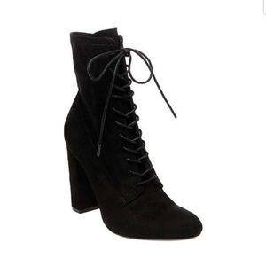 Steve Madden Elley faux suede lace up booties